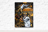 Saints vs. Falcons: The Domecoming, original painting by Frenchy, 30 x 40 in, acrylic on canvas